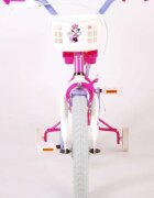 EandL Cycles Bicicleta pentru copii EL Minnie Mouse Cutest Ever 16 inch varsta 4-6 ani inaltimea 104- 110 cm roti ajutatoare inaltime sa de la podea 53 cm cauciucuri albe frana de mana pe ambele roti
