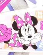 EandL Cycles Bicicleta pentru copii EL Minnie Mouse Cutest Ever 16 inch varsta 4-6 ani inaltimea 104- 110 cm roti ajutatoare inaltime sa de la podea 53 cm cauciucuri albe frana de mana pe ambele roti