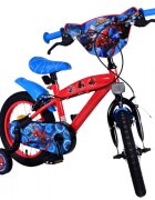 EandL Cycles Bicicleta pentru copii EL Spiderman FW 14 inch frana de mana pe ambele roti scaun si ghidon reglabil roti gonflabile stopuri reflectorizante