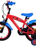 EandL Cycles Bicicleta pentru copii EL Spiderman FW 14 inch frana de mana pe ambele roti scaun si ghidon reglabil roti gonflabile stopuri reflectorizante