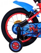 EandL Cycles Bicicleta pentru copii EL Spiderman FW 14 inch frana de mana pe ambele roti scaun si ghidon reglabil roti gonflabile stopuri reflectorizante