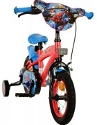 EandL Cycles Bicicleta pentru copii EL Spiderman ND 12 inch frana de mana pe roata fata scaun si ghidon reglabil spite metalice roti gonflabile