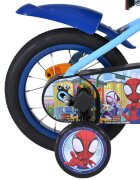 EandL Cycles Bicicleta pentru copii EL Spidey si prietenii 12 inch frana in butuc pentru roata spate scaun si ghidon reglabil spite metalice roti gonflabile