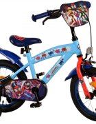 EandL Cycles Bicicleta pentru copii EL Spidey si prietenii 14 inch frana de mana pe roata fata scaun si ghidon reglabil spite metalice roti gonflabile