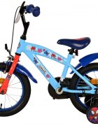EandL Cycles Bicicleta pentru copii EL Spidey si prietenii 14 inch frana de mana pe roata fata scaun si ghidon reglabil spite metalice roti gonflabile