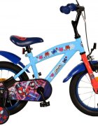 EandL Cycles Bicicleta pentru copii EL Spidey si prietenii 14 inch frana de mana pe roata fata scaun si ghidon reglabil spite metalice roti gonflabile