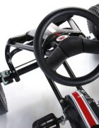 EandL Cycles Go kart EL Race pentru copii 4-7 ani cadru metalic robust scaun reglabil frana de mana roti gonflabile