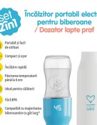 EASYCARE BABY Set 2 in 1 incalzitor electric portabil pentru biberoane si dozator lapte praf