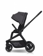 easyGO Carucior 2 in 1 pentru copii Easy Go Reva Cloud Gray pana la 22 kg piese reversibile copertina XXL accesorii incluse