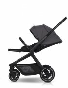 easyGO Carucior 2 in 1 pentru copii Easy Go Reva Cloud Gray pana la 22 kg piese reversibile copertina XXL accesorii incluse