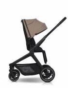 easyGO Carucior 2 in 1 pentru copii Easy Go Reva Gold Beige pana la 22 kg piese reversibile copertina XXL accesorii incluse