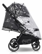 easyGO Carucior 2 in 1 pentru copii Easy Go Zoya Cloud cu pliere automata Dual Fold pana la 22 kg copertina XXL pozitie de somn si spatar inalt