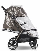 easyGO Carucior 2 in 1 pentru copii Easy Go Zoya Mokka cu pliere automata Dual Fold pana la 22 kg copertina XXL pozitie de somn si spatar inalt
