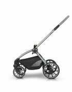 easyGO Carucior pentru copii 2 in 1 Easy Go Giro pana la 22 kg cu landou 80 cm Maner telescopic copertina XXL pliere tip pendul cadru ultra-usor din aluminiu accesorii incluse Cloud Grey