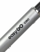 easyGO Carucior pentru copii 2 in 1 Easy Go Giro pana la 22 kg cu landou 80 cm Maner telescopic copertina XXL pliere tip pendul cadru ultra-usor din aluminiu accesorii incluse Ebony Black