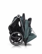 easyGO Carucior pentru copii gemeni Echo 2 in 1 omologat EN1888 Pliabil cu Landouri textile copertine independente reglabile si detasabile suspensii spatar reglabil cu 2 huse de picioruse incluse Sage Green