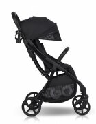 easyGO Carucior sport pentru copii dual fold Faro certificat pana la 22 kg accesorii si geanta transport incluse Ebony Black