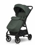 easyGO Carucior sport pliabil cu o singura mana Simple Sage Green copertina XXL husa picioruse suspensii pana la 22 kg