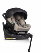 easyGO Set scoica auto reclinabila si baza isofix rotativa Buz XTD Pro Taupe i-Size omologat R129 pentru copii de 40-87 cm