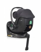 easyGO Set scoica auto si baza isofix rotativa Buz Pro i-Size omologat R129 cu tetiera reglabila in inaltime copertina ajustabila pentru copii intre 40-87 cm sau 0-13 kg Ink