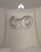 easyGO Set scoica auto si baza isofix rotativa Buz Pro i-Size omologat R129 cu tetiera reglabila in inaltime copertina ajustabila pentru copii intre 40-87 cm sau 0-13 kg Taupe