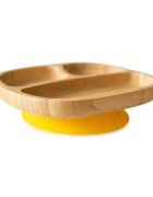 Eco Rascals Farfurie din bambus Toddler galben