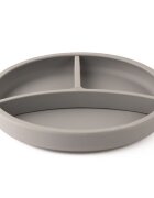 Eco Rascals Farfurie din silicon cu separator argintiu Ecorascals