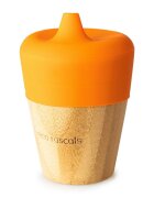 Eco Rascals Pahar din bambus mic 190 ml portocaliu