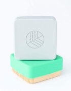 Eco Rascals Set 2 caserole pentru gustari din bambus verde si gri