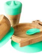 Eco Rascals Set cadou din bambus Melc verde Ecorascals