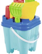 Ecoiffier Galetusa castel cu accesorii de nisip 18.5 cm