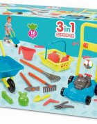 Ecoiffier Set roaba cu masina de tuns iarba