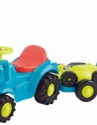 Ecoiffier Set tractor ride cu remorca si cositoare