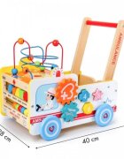Ecotoys Antemergator educational din lemn 2 in 1 Ambulanta HM015524