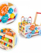 Ecotoys Antemergator educational din lemn 2 in 1 Ambulanta HM015524