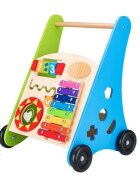 Ecotoys Antemergator educational din lemn cu tambal si blocuri TL00011