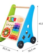 Ecotoys Antemergator educational din lemn cu tambal si blocuri TL00011