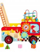 Ecotoys Antemergator educativ Pompieri blocuri labirint multicolor