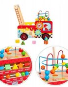 Ecotoys Antemergator educativ Pompieri blocuri labirint multicolor