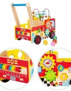 Ecotoys Antemergator educativ Pompieri blocuri labirint multicolor