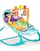 Ecotoys Balansoar cu vibratii 2 in 1 8615 turcoaz