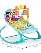 Ecotoys Balansoar cu vibratii 2 in 1 8615 turcoaz