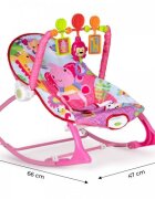 Ecotoys Balansoar cu vibratii 2 in 1 8617 roz