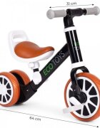 Ecotoys Bicicleta 2 in 1 cu pedale detasabile 2 ani+ Negru greutate admisa 30 kg