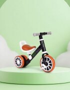 Ecotoys Bicicleta 2 in 1 cu pedale detasabile 2 ani+ Negru greutate admisa 30 kg