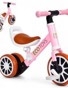Ecotoys Bicicleta 2 in 1 cu pedale detasabile 2 ani+ Roz greutate admisa 30 kg