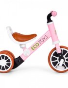 Ecotoys Bicicleta 2 in 1 cu pedale detasabile 2 ani+ Roz greutate admisa 30 kg