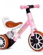 Ecotoys Bicicleta 2 in 1 cu pedale detasabile 2 ani+ Roz greutate admisa 30 kg