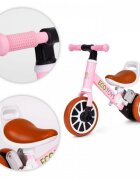 Ecotoys Bicicleta 2 in 1 cu pedale detasabile 2 ani+ Roz greutate admisa 30 kg