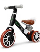 Ecotoys Bicicleta copii cu pedale detasabile LC-V1307 negru scaun ajustabil de la 29-33 cm roti din spuma EVA de la 2 ani pana la 20 kg